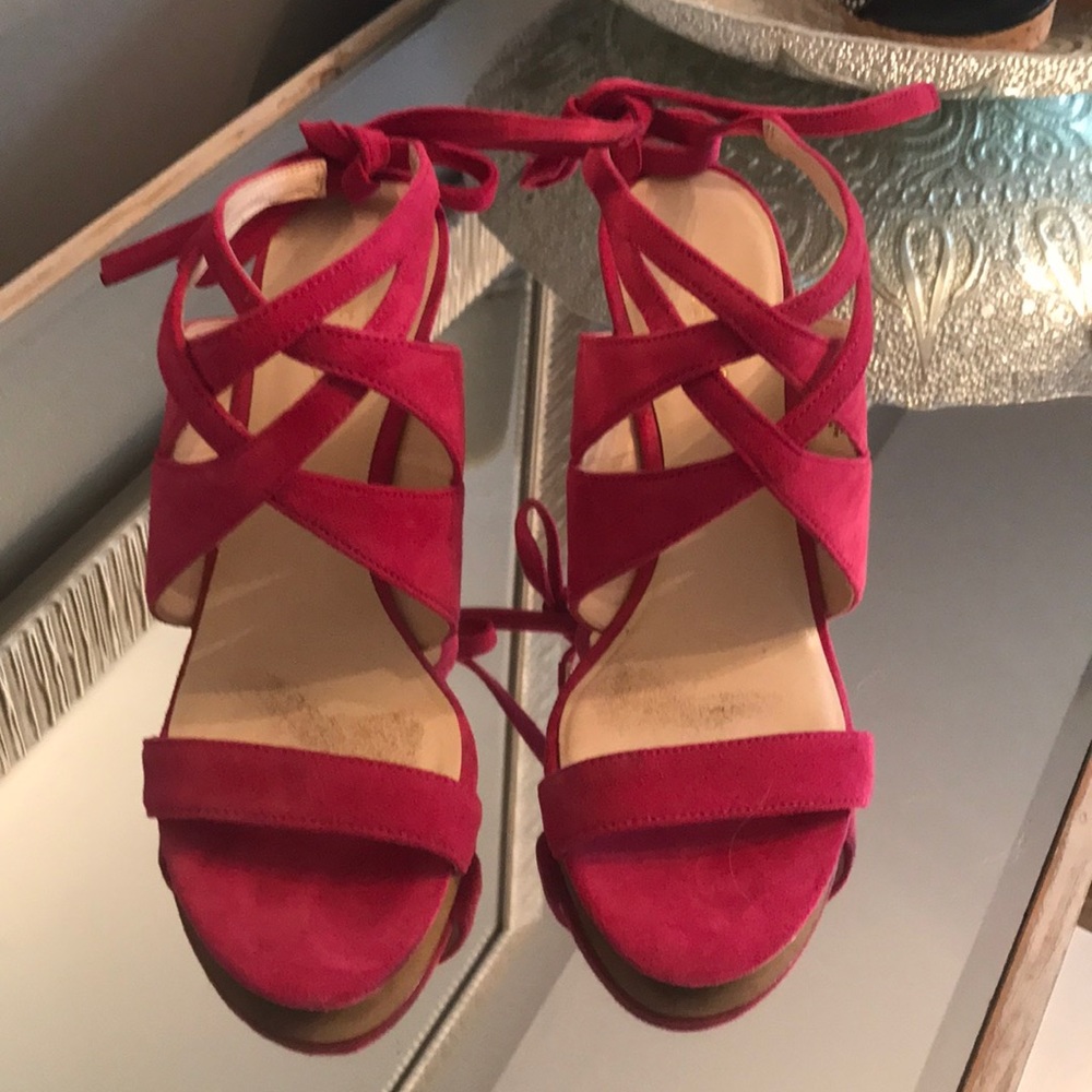 Nine West suede heels